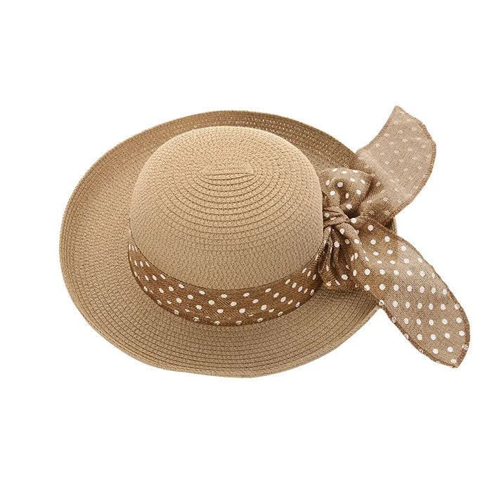 Fashion Summer Casual Women Ladies Wide Brim Beach Sun Hat Elegant Straw Floppy Bohemia Cap For Women Dating Z1