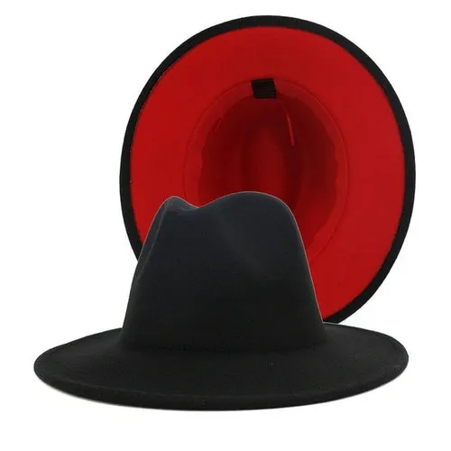 Fedora Hat  Jazz Hats Cowboy Hat For Women And Men Double sided Color
