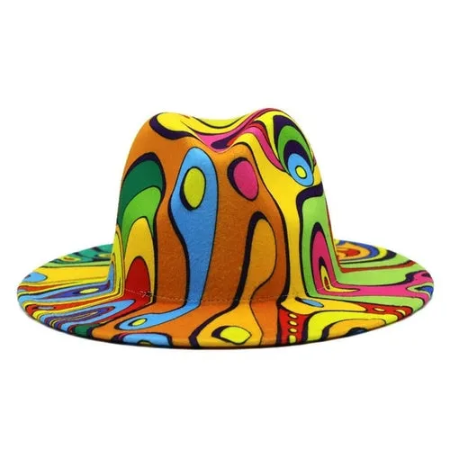 Fedora Hat  Jazz Hats Cowboy Hat For Women And Men Double sided Color