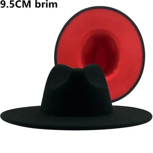 Fedora Hat  Jazz Hats Cowboy Hat For Women And Men Double sided Color