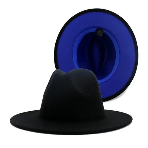Fedora Hat  Jazz Hats Cowboy Hat For Women And Men Double sided Color