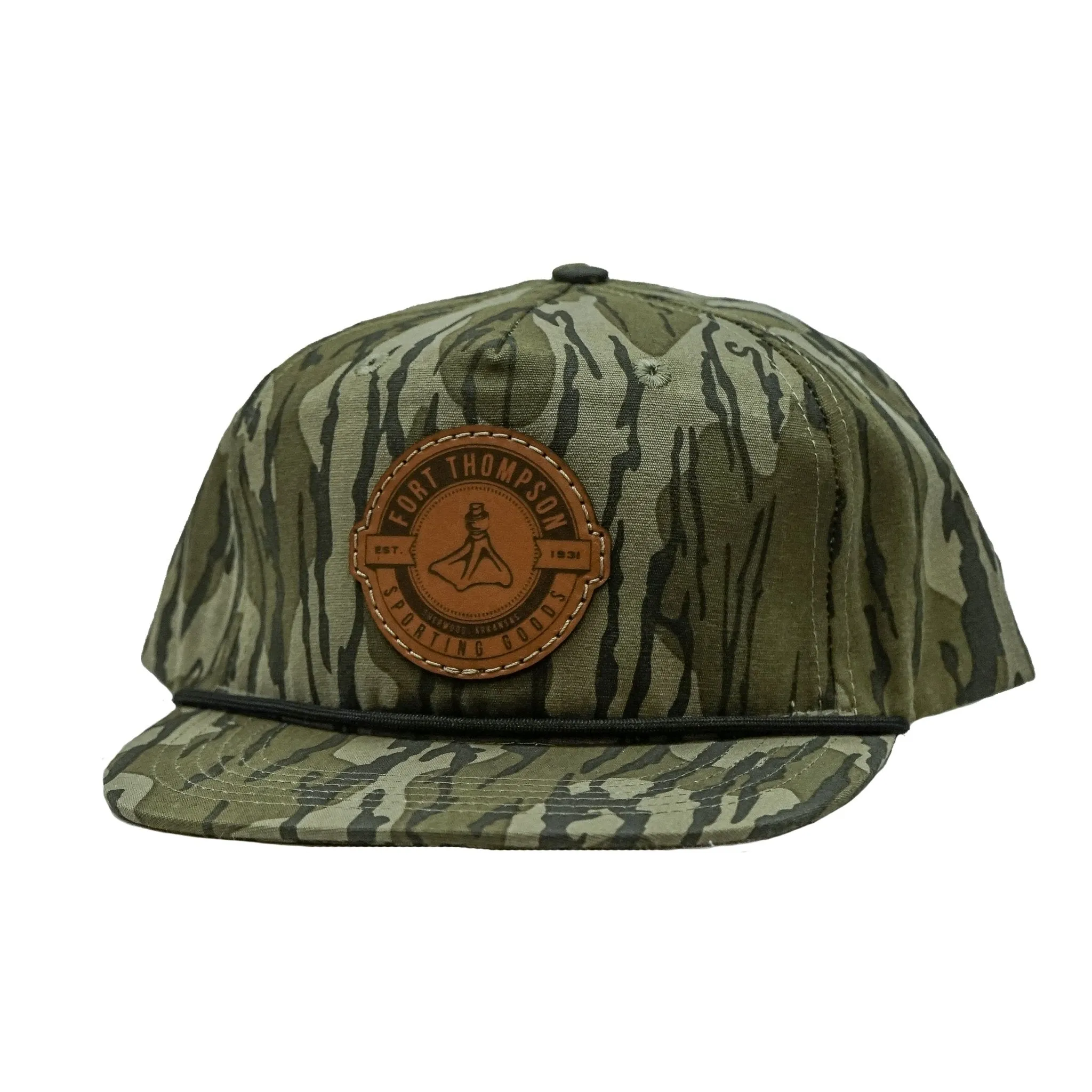 Fort Thompson Goat Rope Style Circle Leather Patch Hat