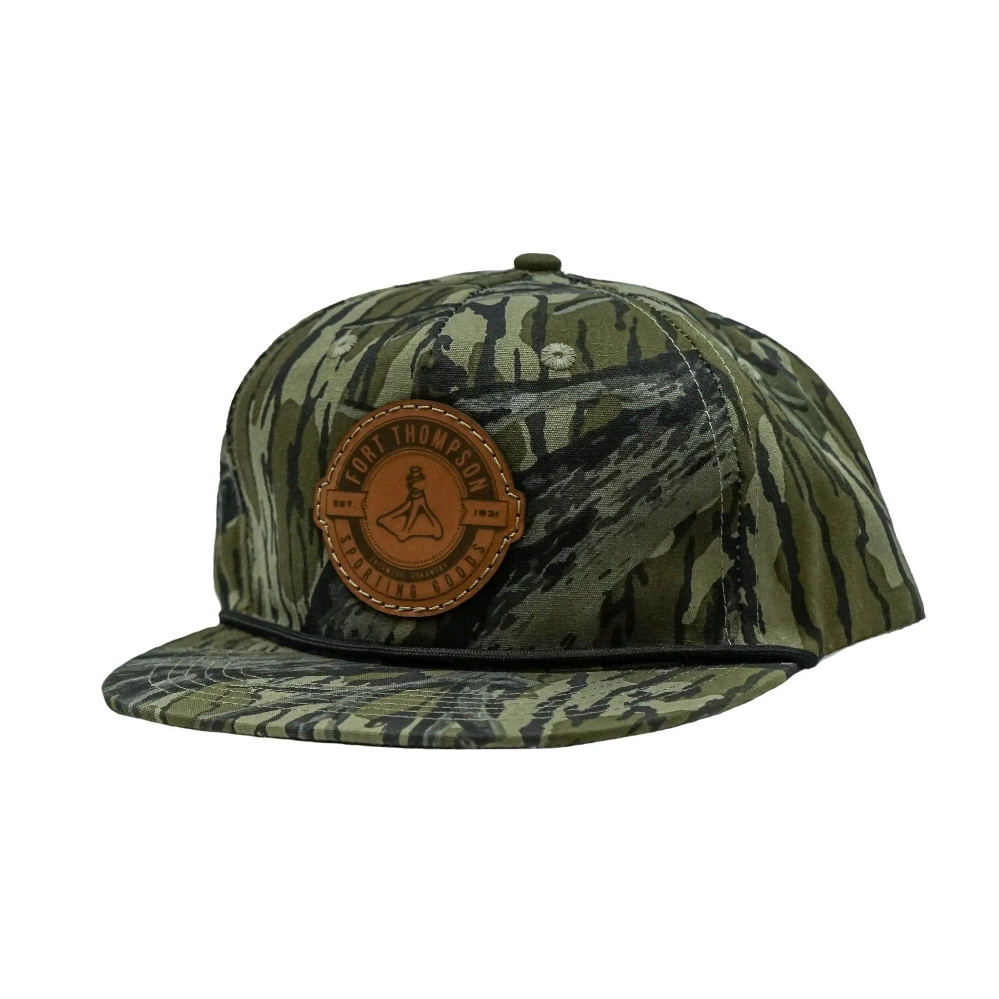 Fort Thompson Goat Rope Style Circle Leather Patch Hat