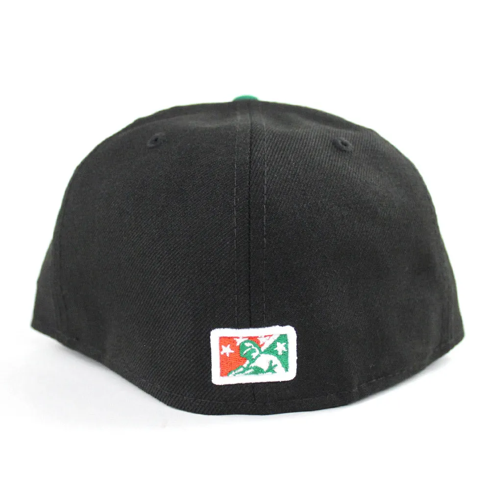 Fort Wayne TinCaps New Era 59Fifty Fitted Hat (Black Green Gray Under Brim)