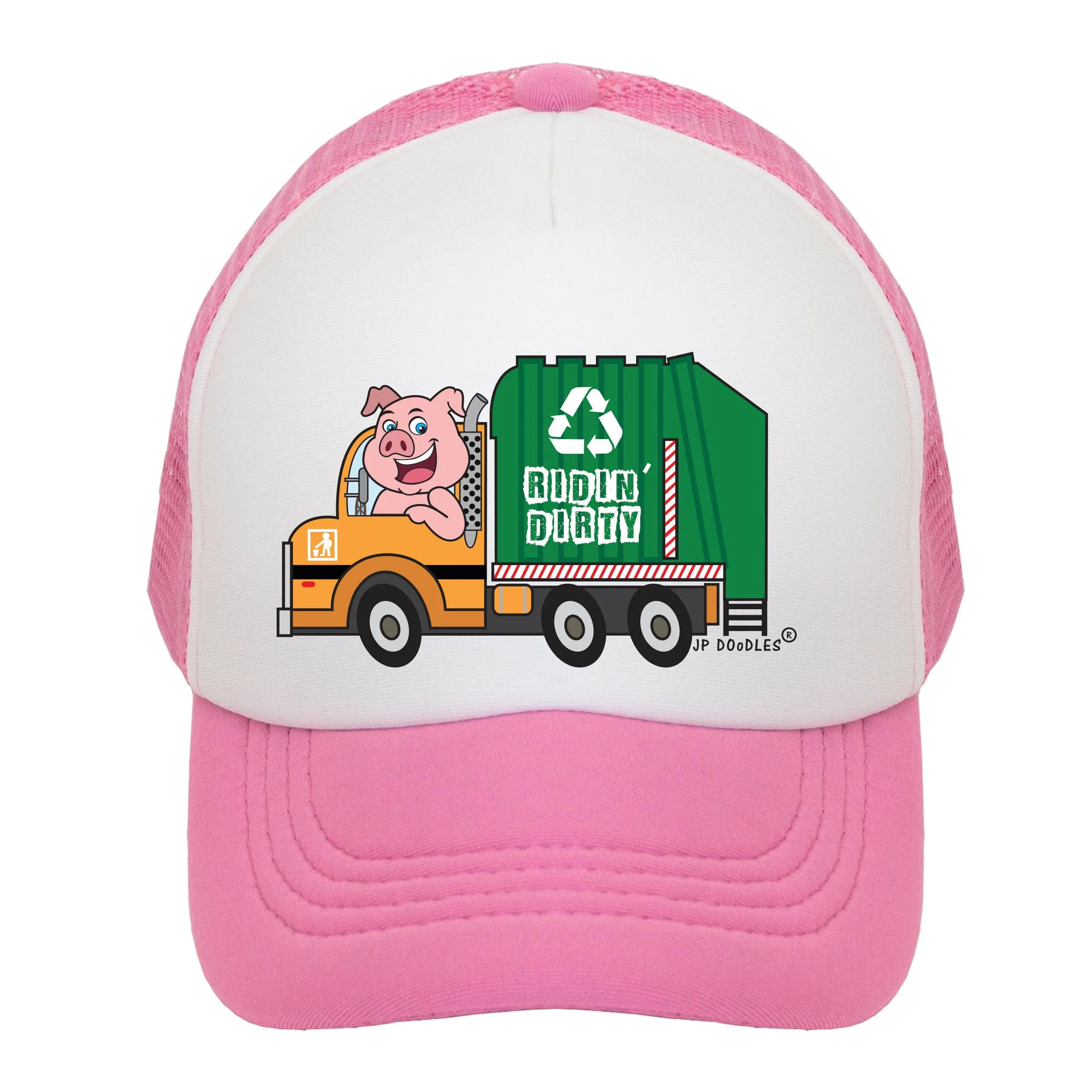 Garbage Truck Kids Trucker Hat