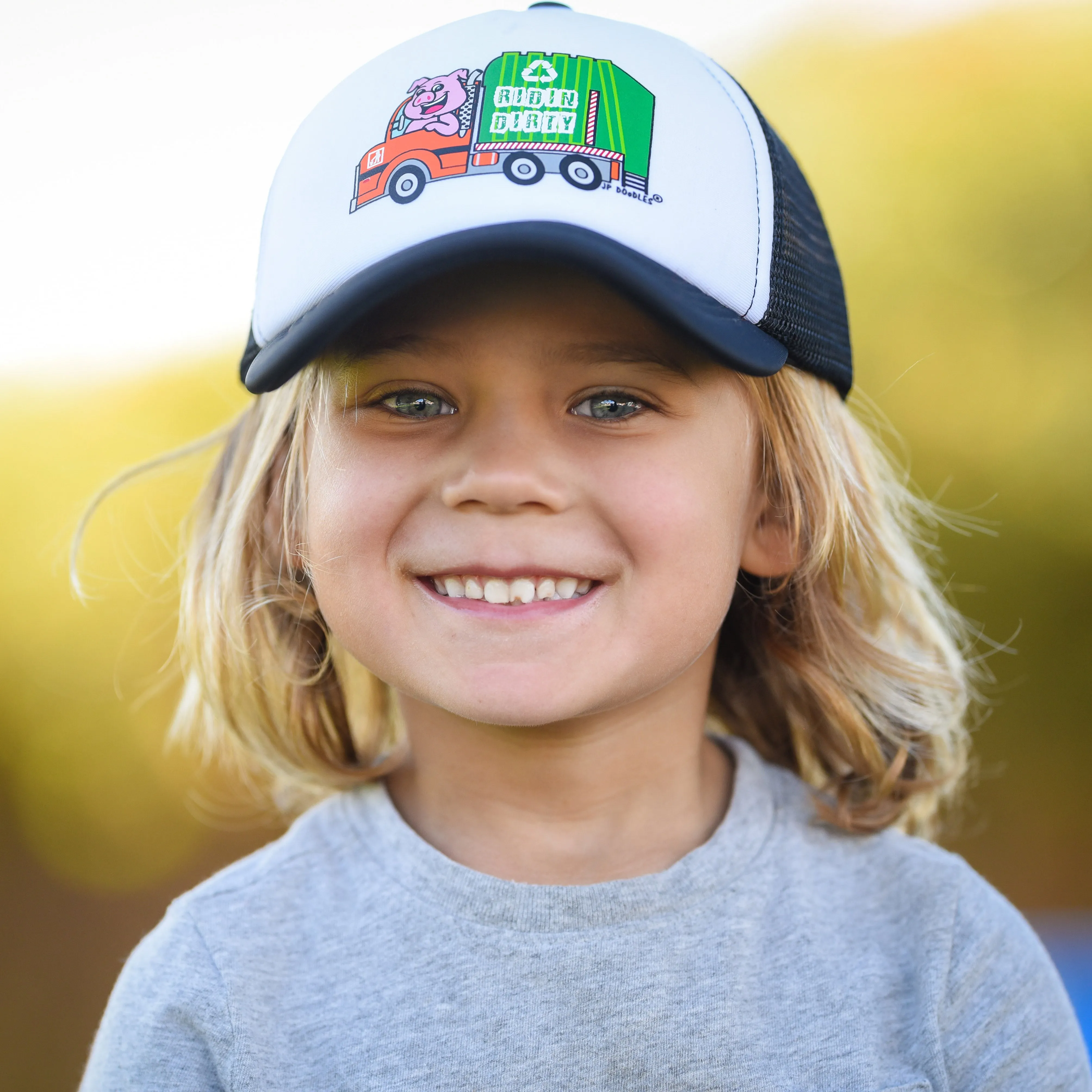 Garbage Truck Kids Trucker Hat