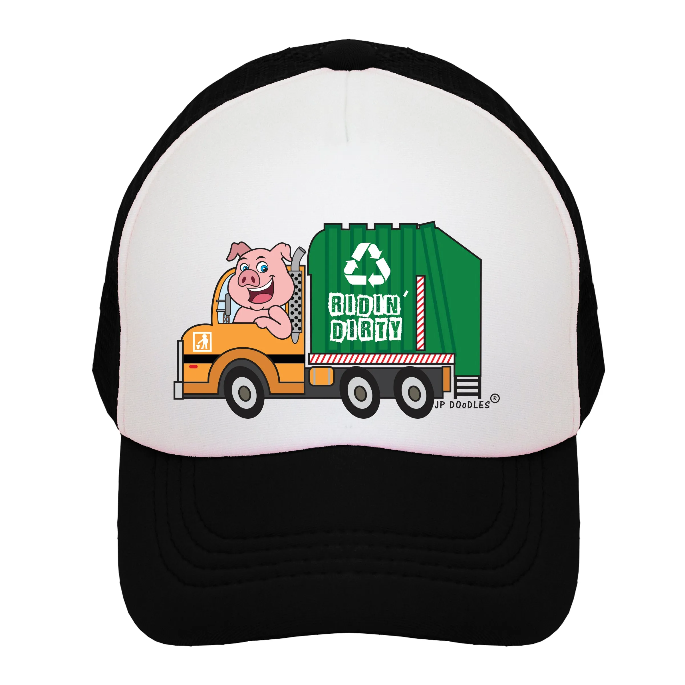 Garbage Truck Kids Trucker Hat