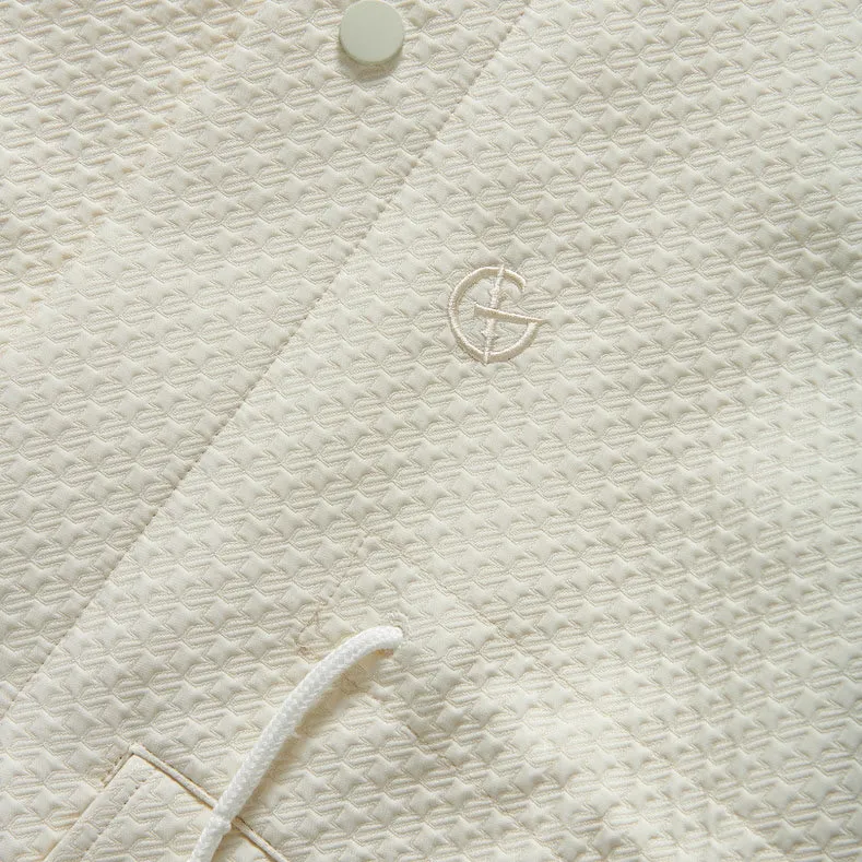 HALO HOUNDSTOOTH TRENCH (CREAM)