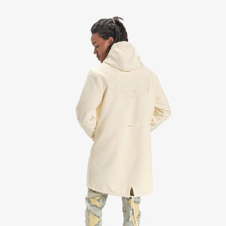 HALO HOUNDSTOOTH TRENCH (CREAM)