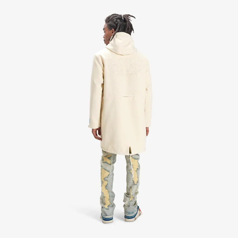 HALO HOUNDSTOOTH TRENCH (CREAM)