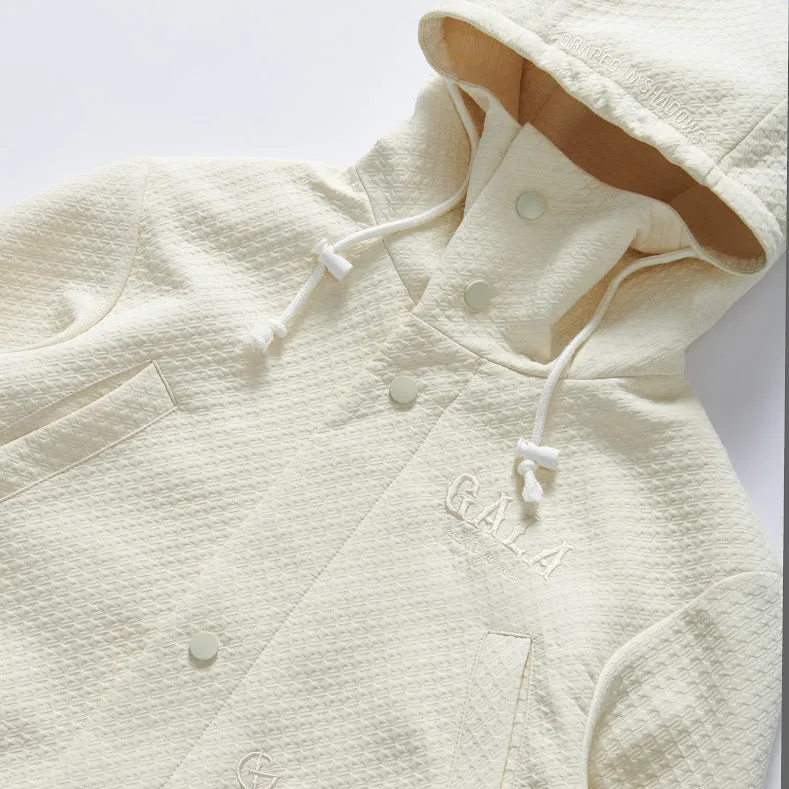 HALO HOUNDSTOOTH TRENCH (CREAM)