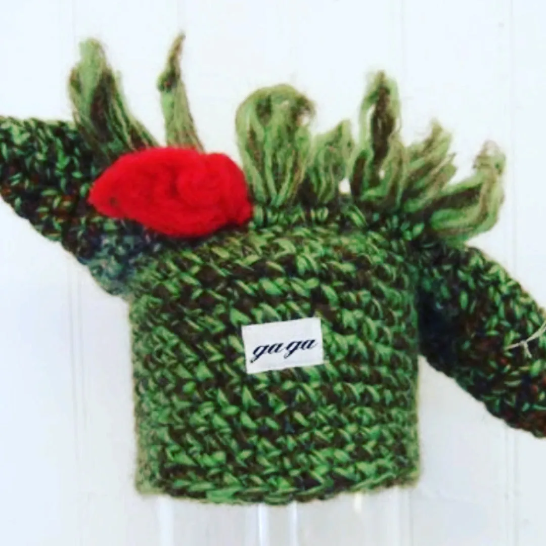 Horney Green Hat