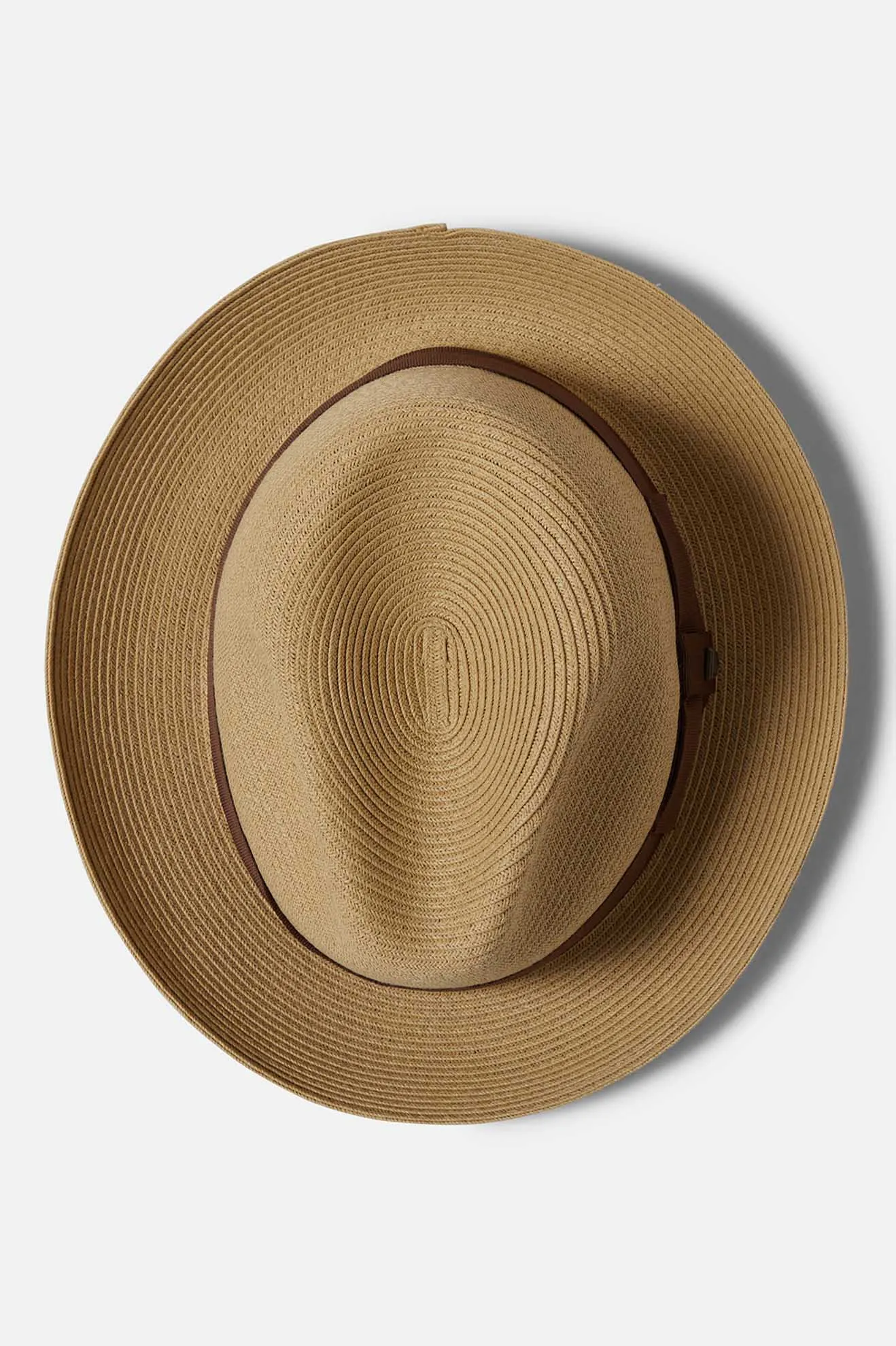 Horton Convertabrim Packable Fedora - Dark Tan/Light Brown