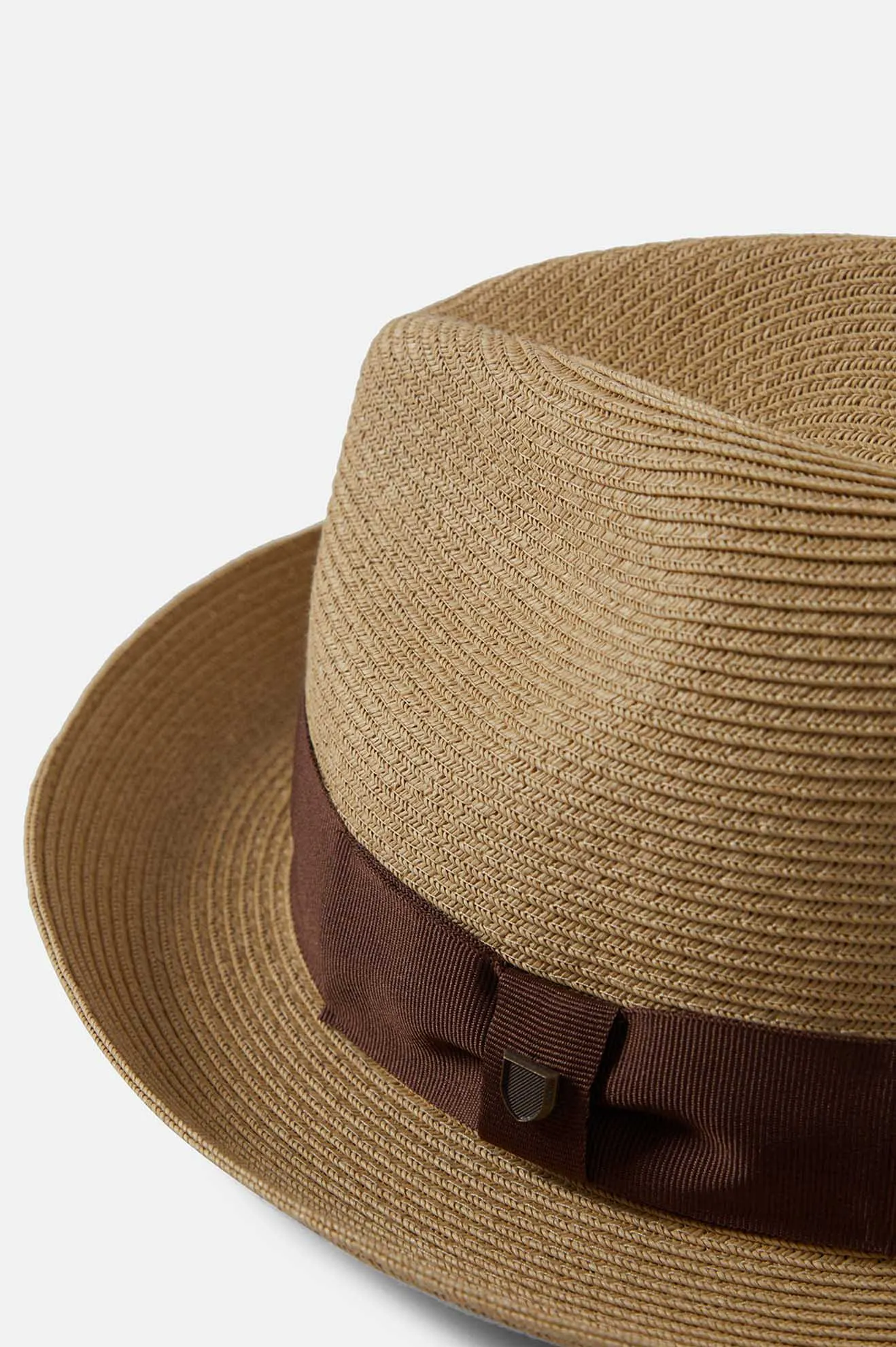 Horton Convertabrim Packable Fedora - Dark Tan/Light Brown