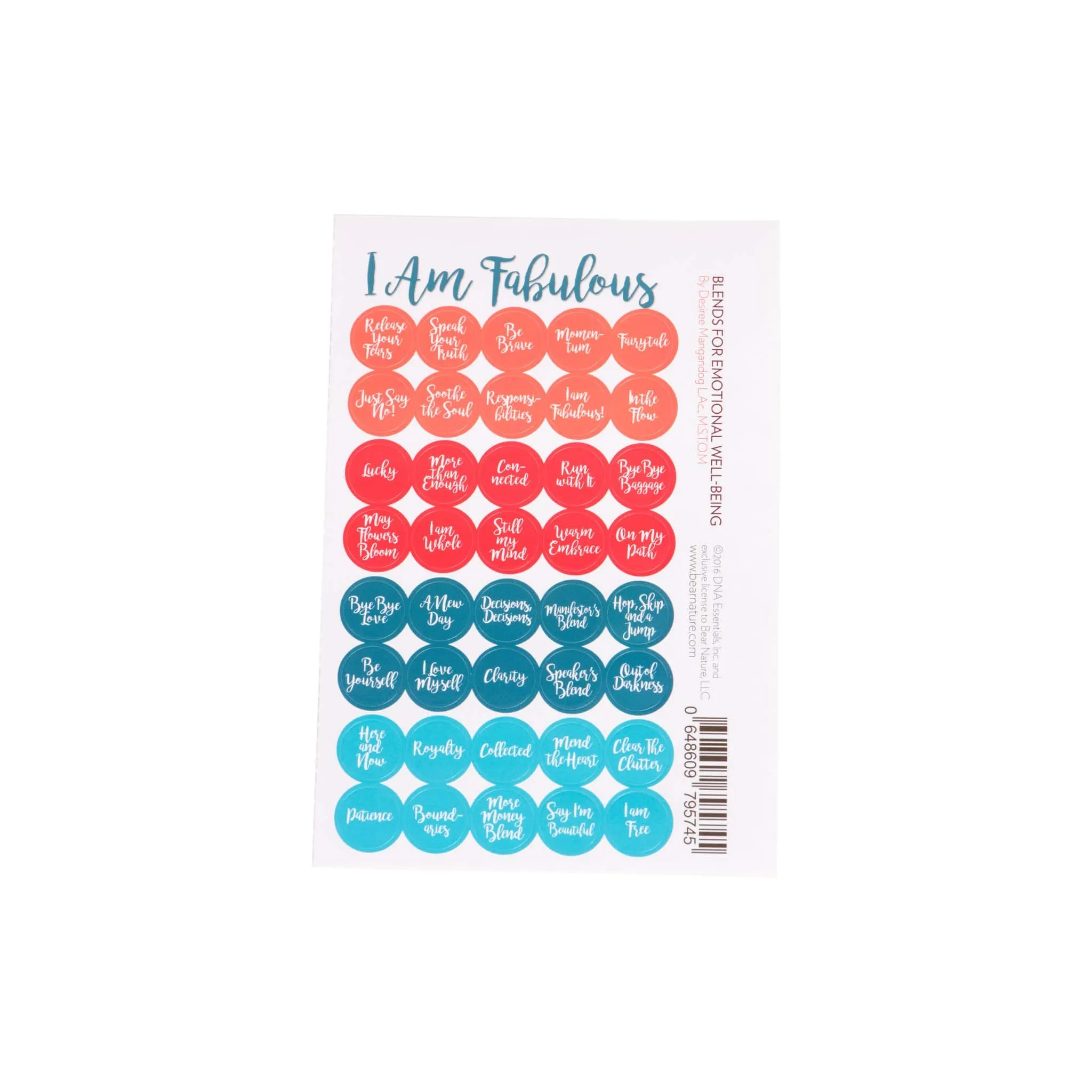 I Am Fabulous Cap Stickers