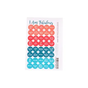 I Am Fabulous Cap Stickers
