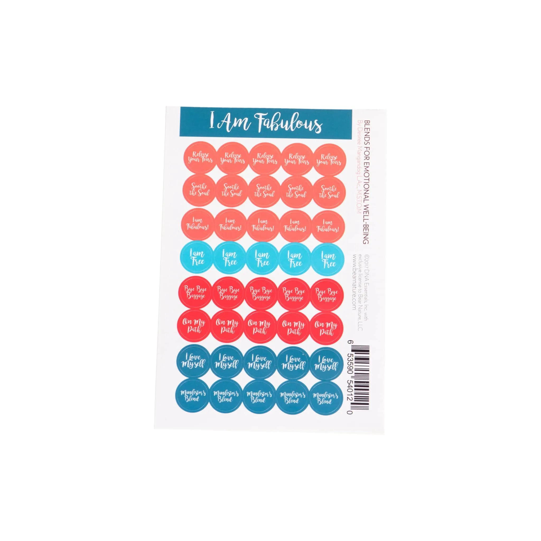 I Am Fabulous Cap Stickers