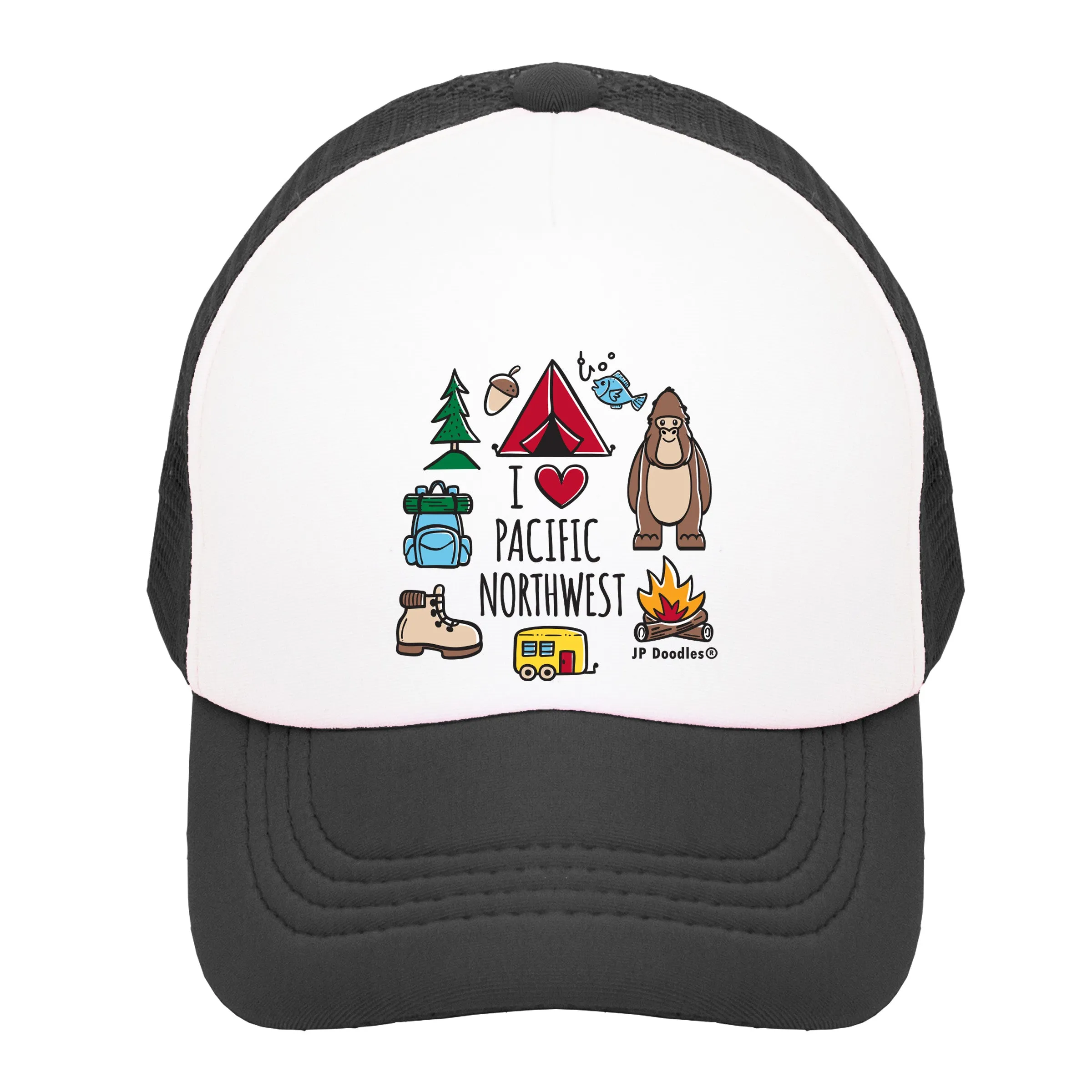 I Love Pacific Northwest Kids Trucker Hat
