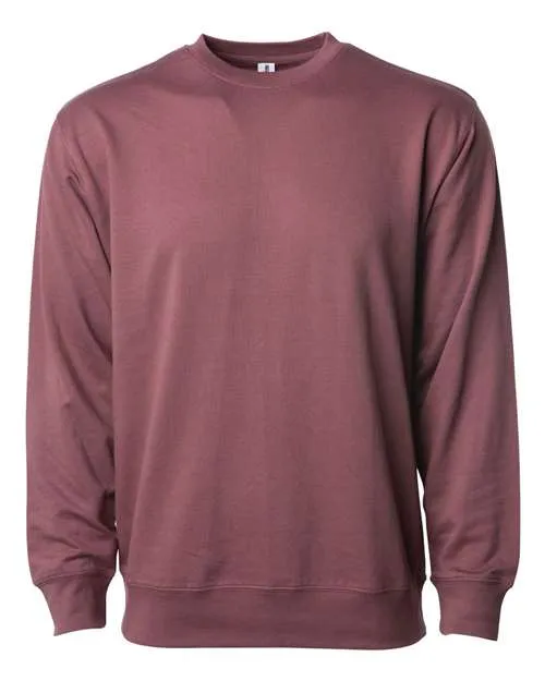 Icon Unisex Lightweight Loopback Terry Crewneck Sweatshirt