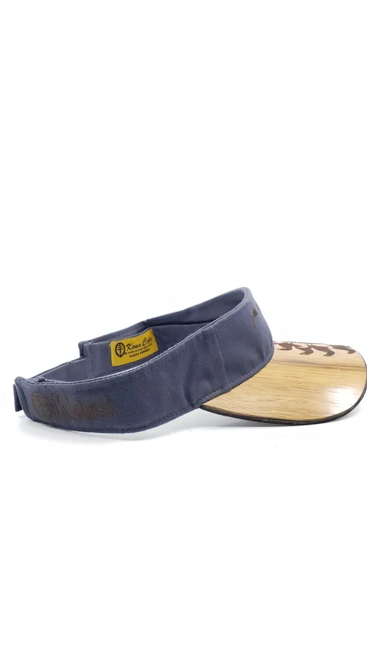 Island Sunshark Koa Wood Visor