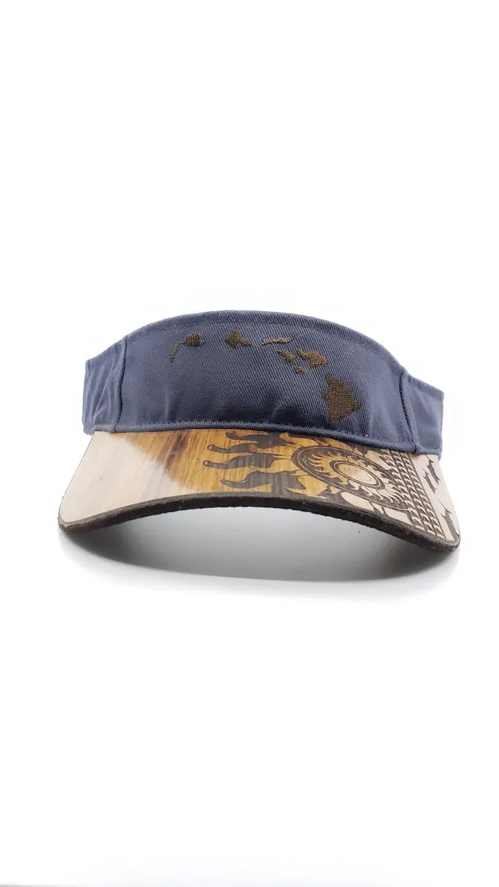 Island Sunshark Koa Wood Visor