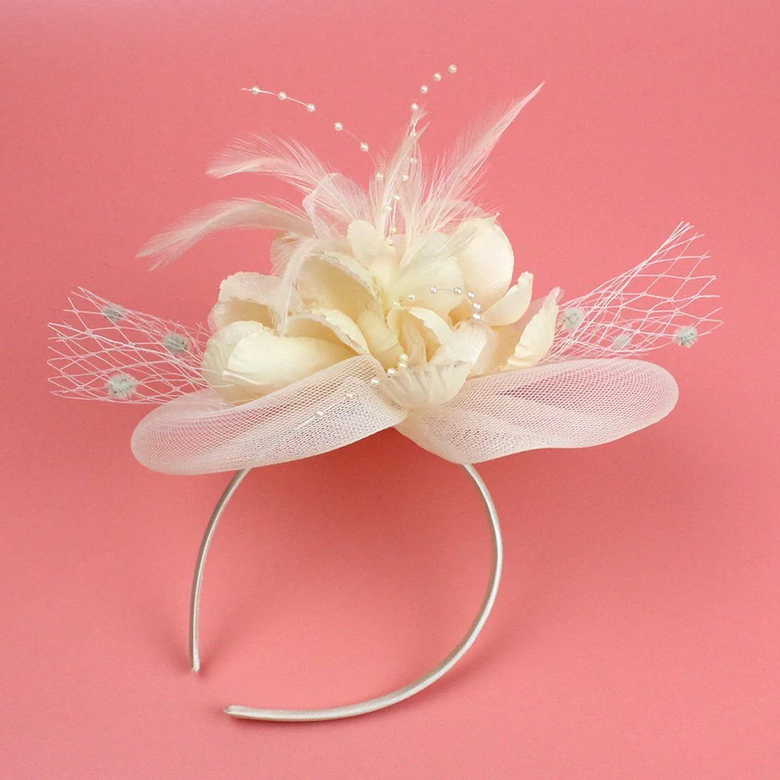 Ivory Fascinators Occasion Wedding Hats Tea Party Hat