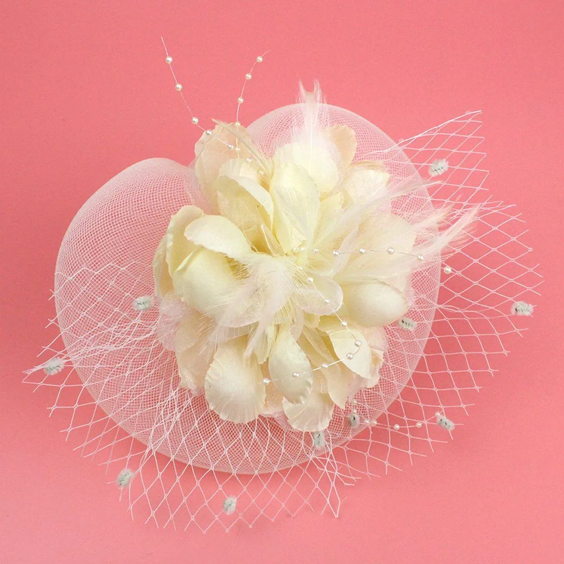 Ivory Fascinators Occasion Wedding Hats Tea Party Hat