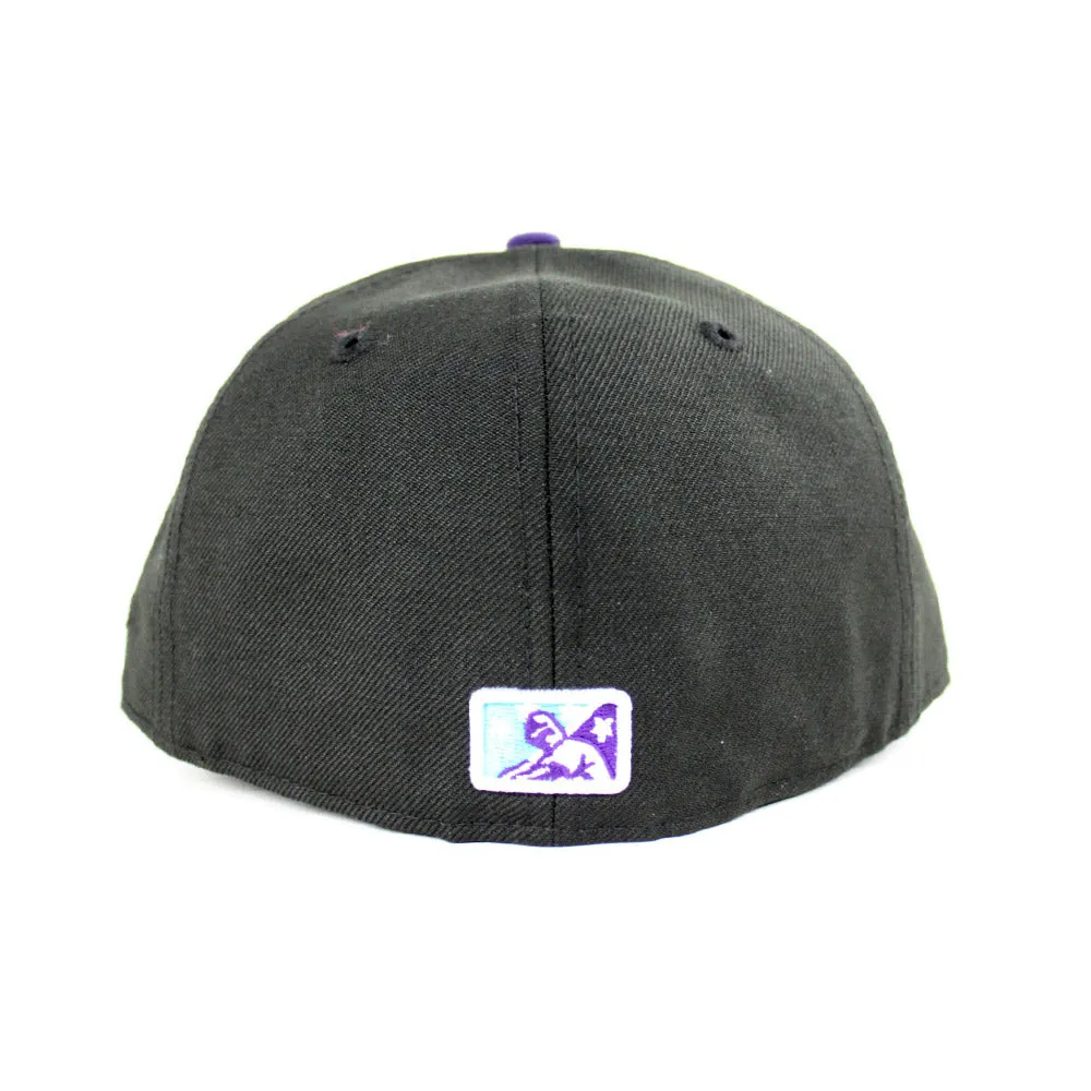 Jamestown Jammers New Era 59Fifty Fitted Hat (Air Jordan 5 Grape Teal Purple Black Gray Under Brim)