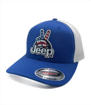 Jeep Wave Patch Flexfit Trucker Hat
