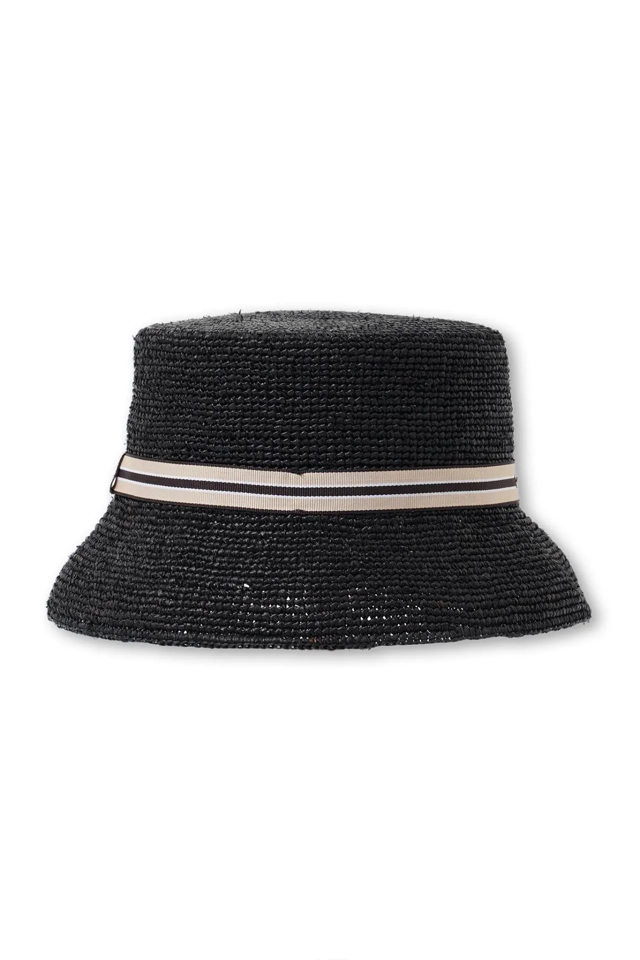 Karmen Straw Hat Black