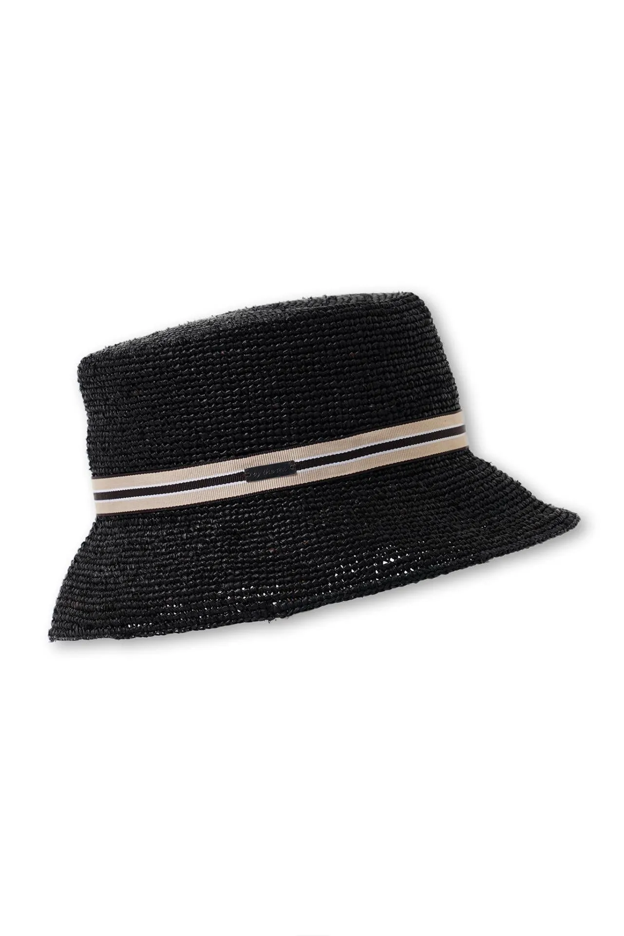 Karmen Straw Hat Black
