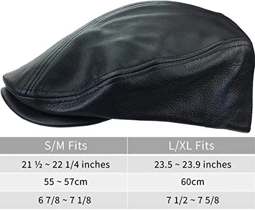 KBETHOS LEATHER-ASCOT BLK L/XL