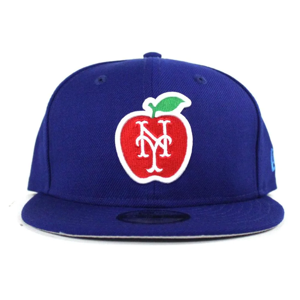 Kids Big Apple New York Mets New Era 9Fifty Snapback Hat (Gray Under Brim)