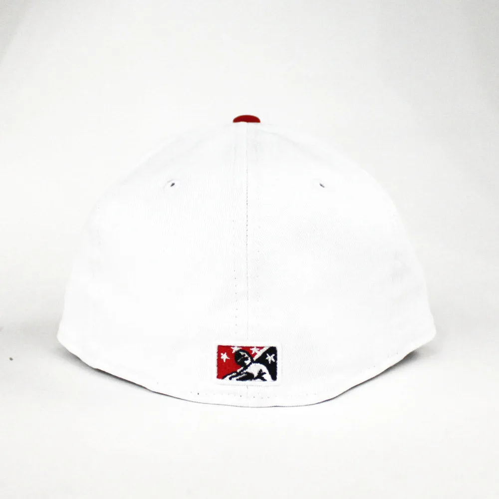 Kingsport Mets New Era 59Fifty Fitted Hat (Air Jordan 1 Retro White Red Black Gray Under Brim)