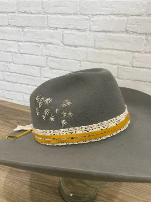 Lace   Yellow Suede Hat Band Bundle