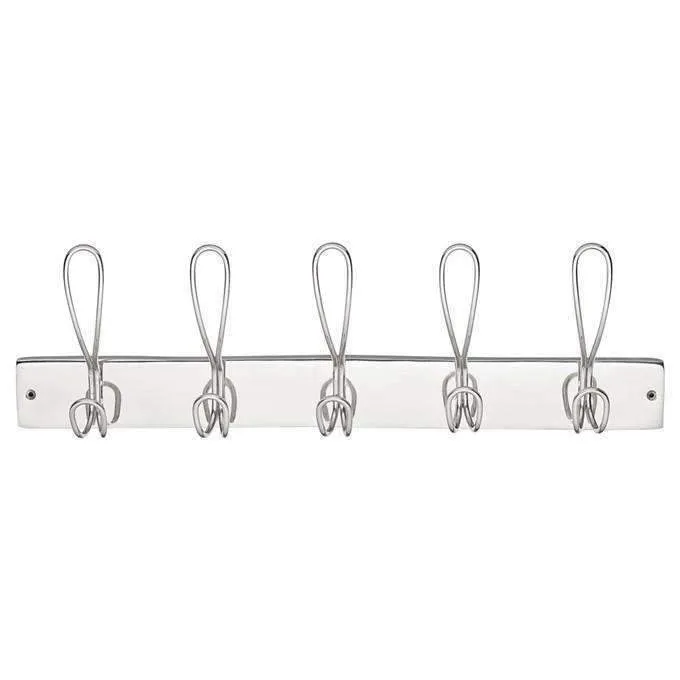 Lene Bjerre Cavendish Silver 5 Loop Hook Coat Rack