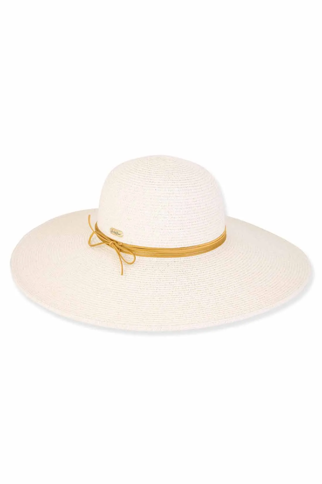 Leo Ivory Paper Braid Floppy Hat