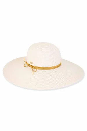Leo Ivory Paper Braid Floppy Hat