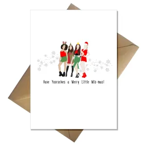 Little Mix Christmas Card - Funny Have Yourselves a Merry Little Mix-mas