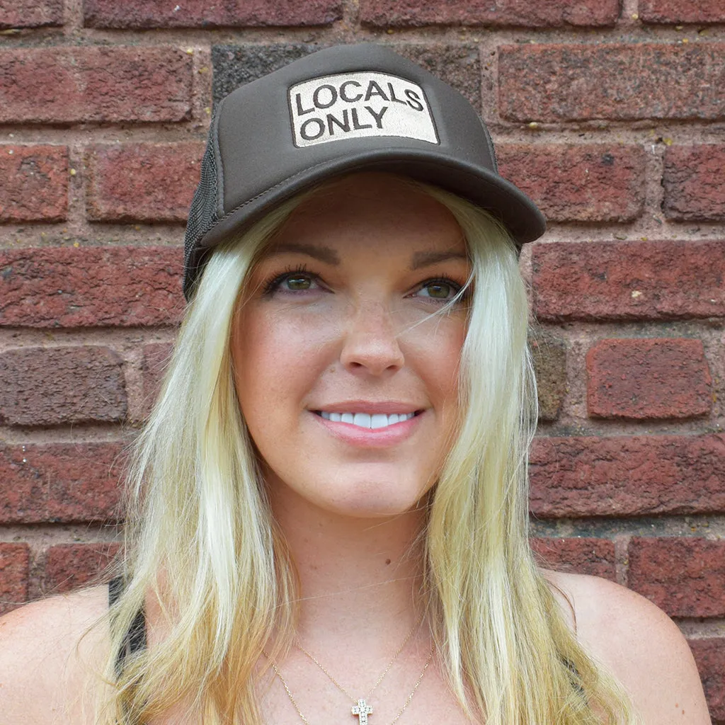 Locals Only Patch Hat Brown
