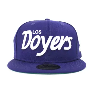 Los Doyers New Era 59Fifty Fitted Hat (Blue Gray Under Brim)