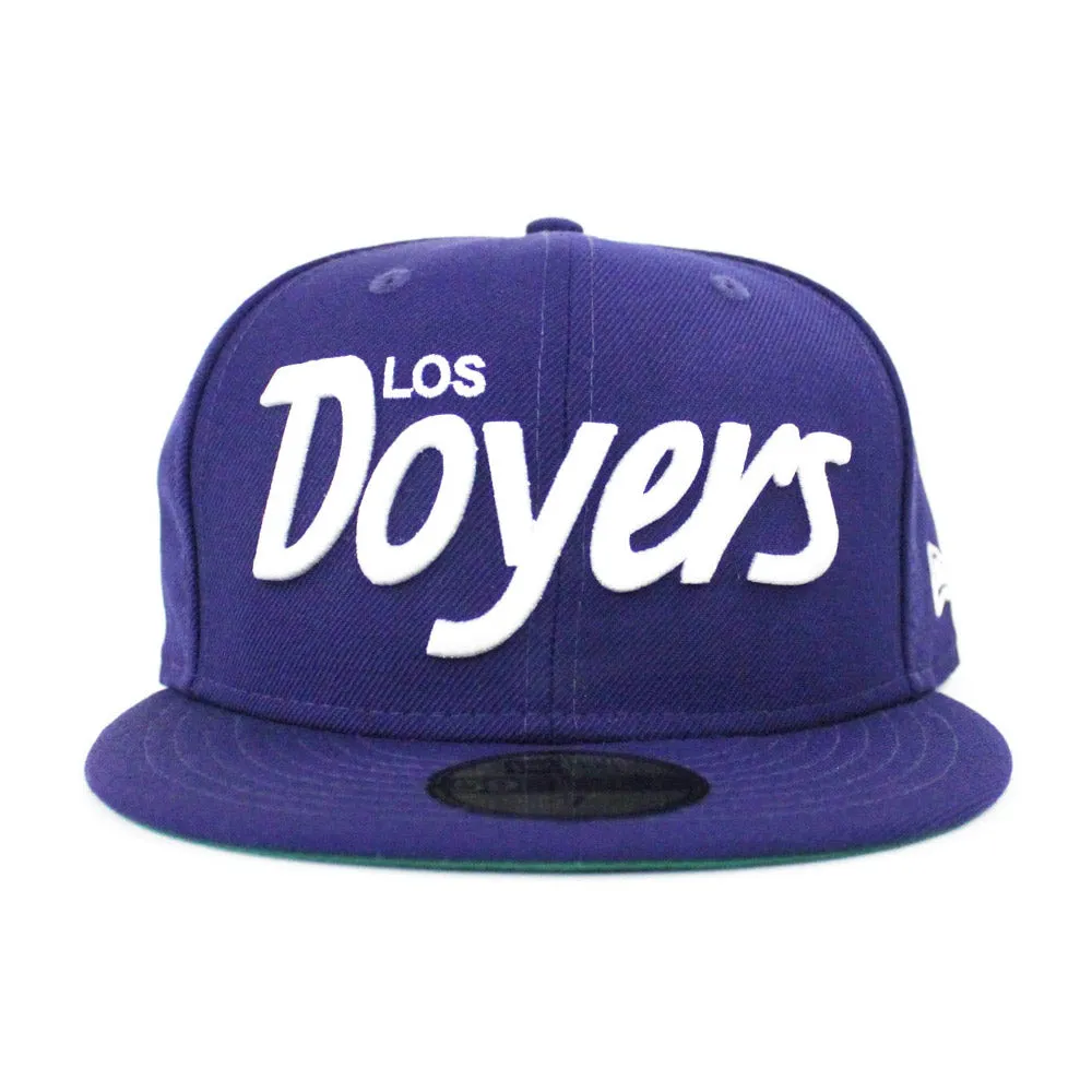 Los Doyers New Era 59Fifty Fitted Hat (Blue Gray Under Brim)