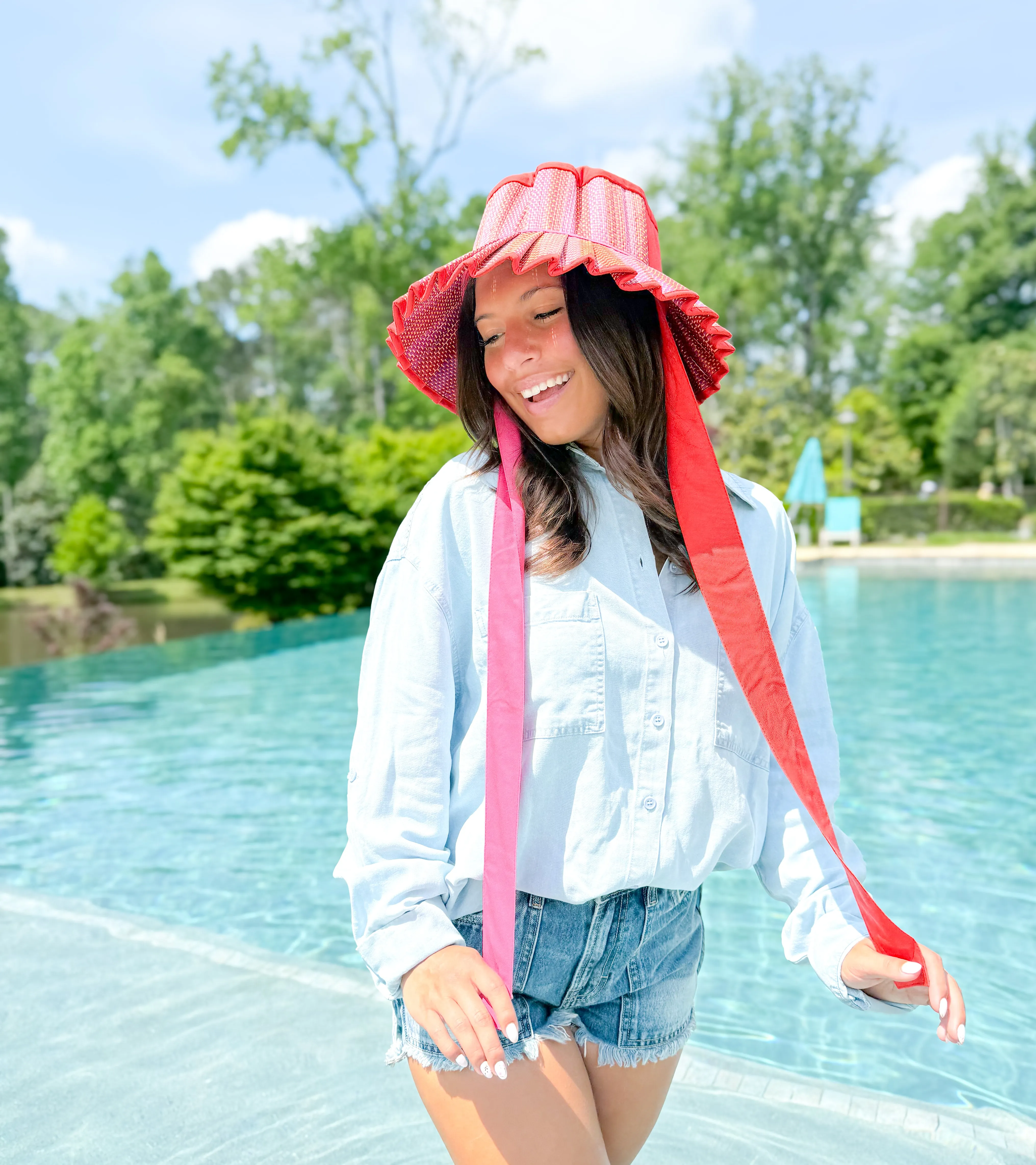 Love Heart Tangerine Island Ravello Hat