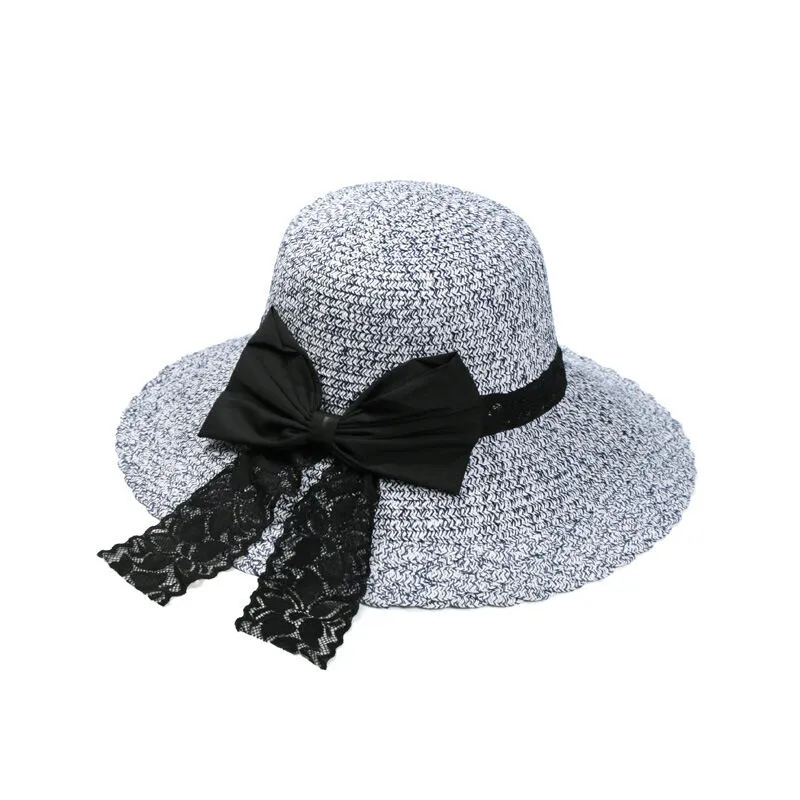 Magik Straw Hat Vintage Ladies Derby Summer Beach Large Brim Sun Caps UPF 50 