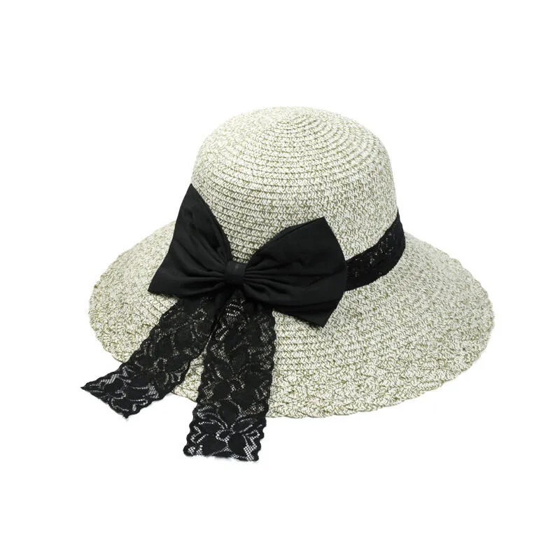 Magik Straw Hat Vintage Ladies Derby Summer Beach Large Brim Sun Caps UPF 50 