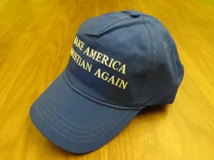 MAKE AMERICA CHRISTIAN AGAIN - Blue Hat (Sold Out But Bulk Orders Available, Enquire Within)