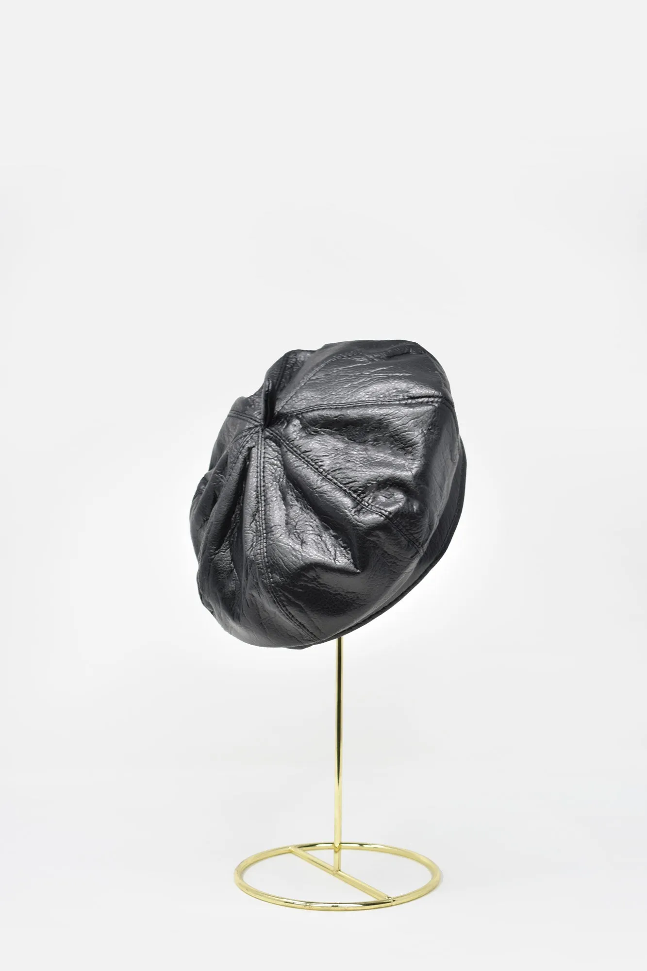 Margot Faux Leather Beret