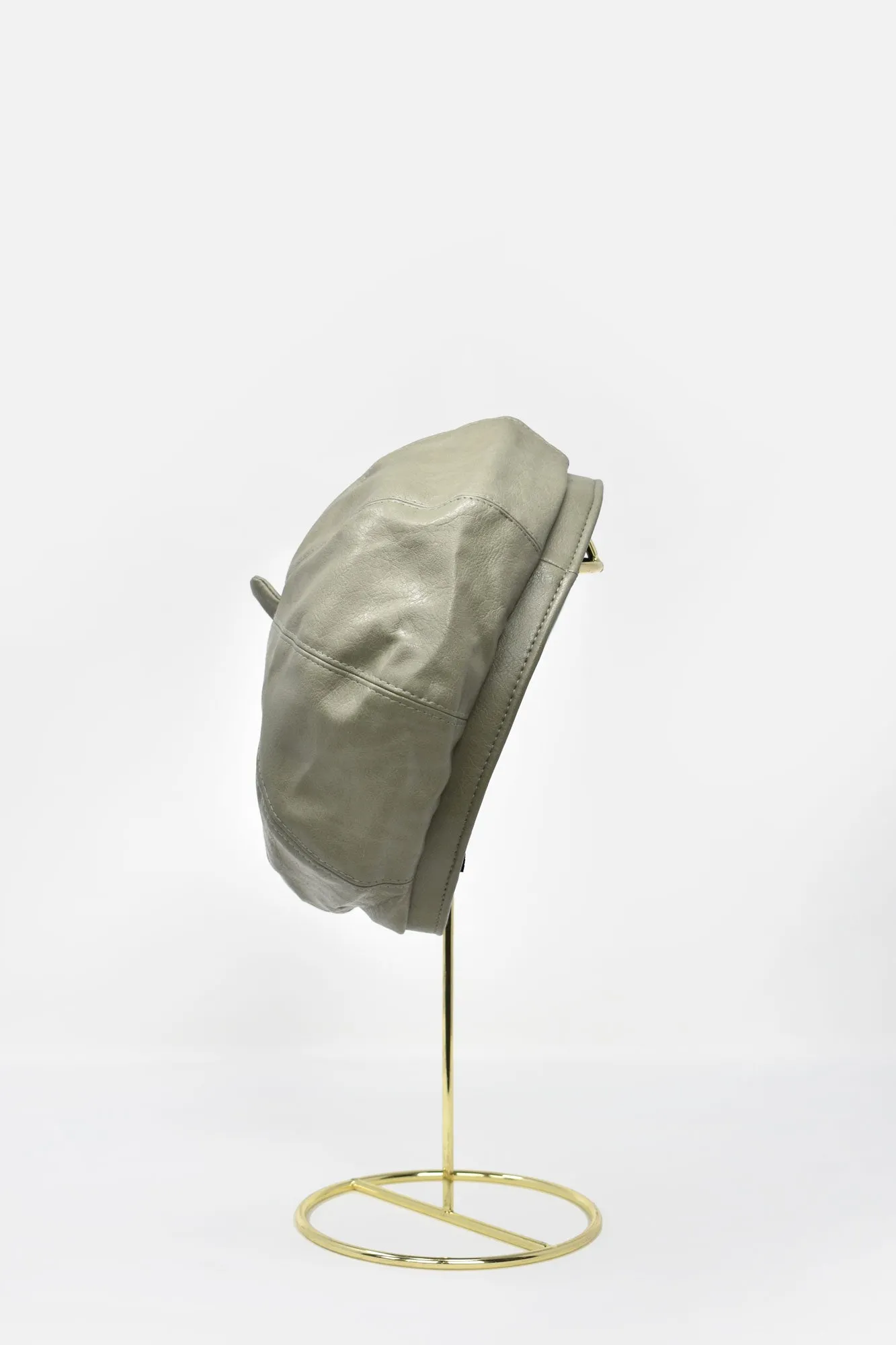 Margot Faux Leather Beret