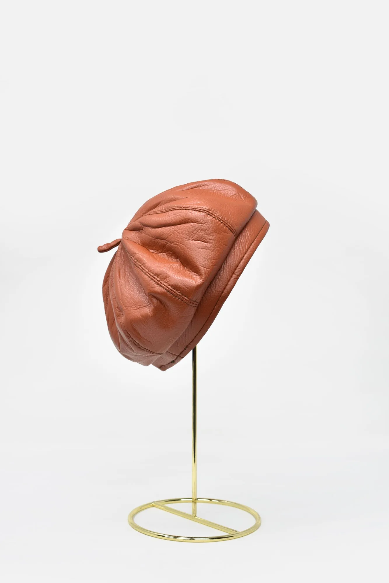Margot Faux Leather Beret