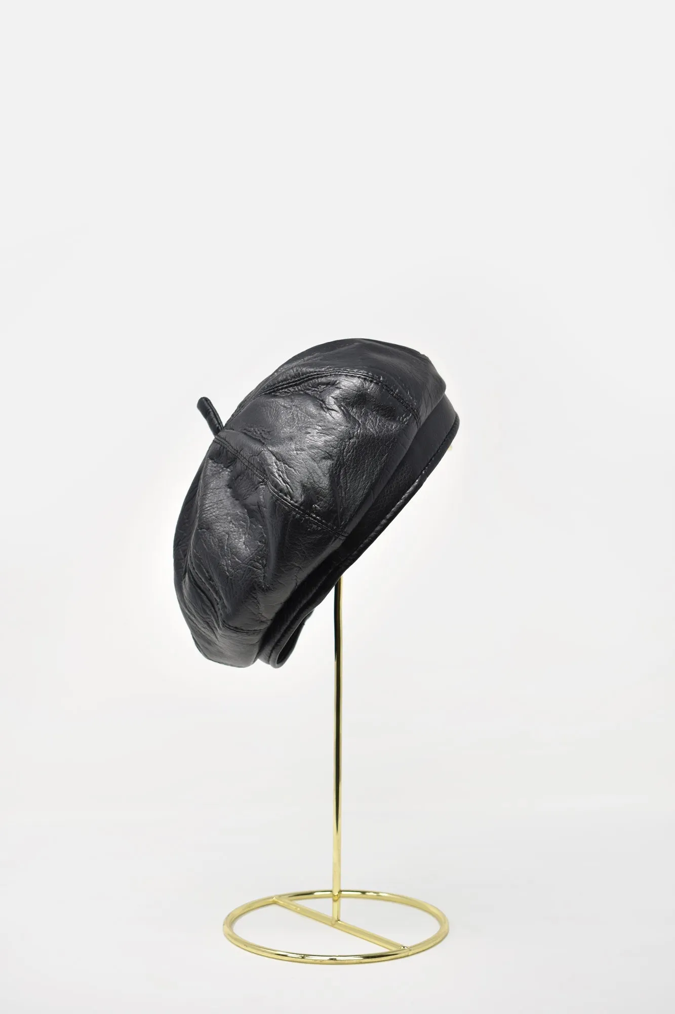 Margot Faux Leather Beret